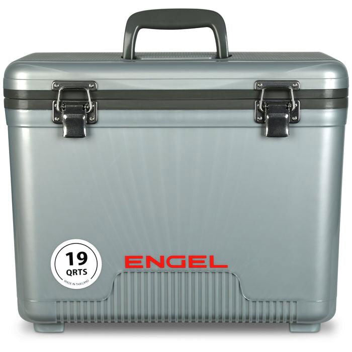 Engel 19 quart drybox cooler in silver