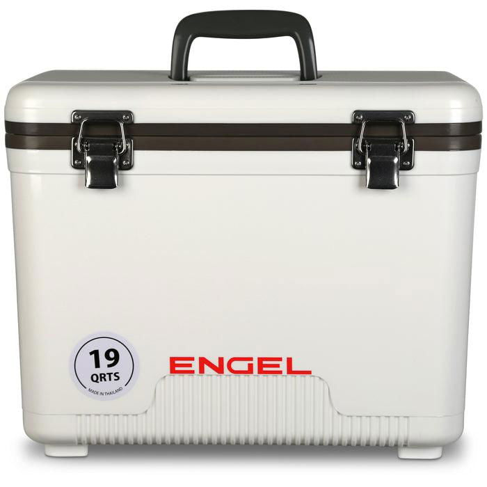 Engel 19 quart drybox cooler in white