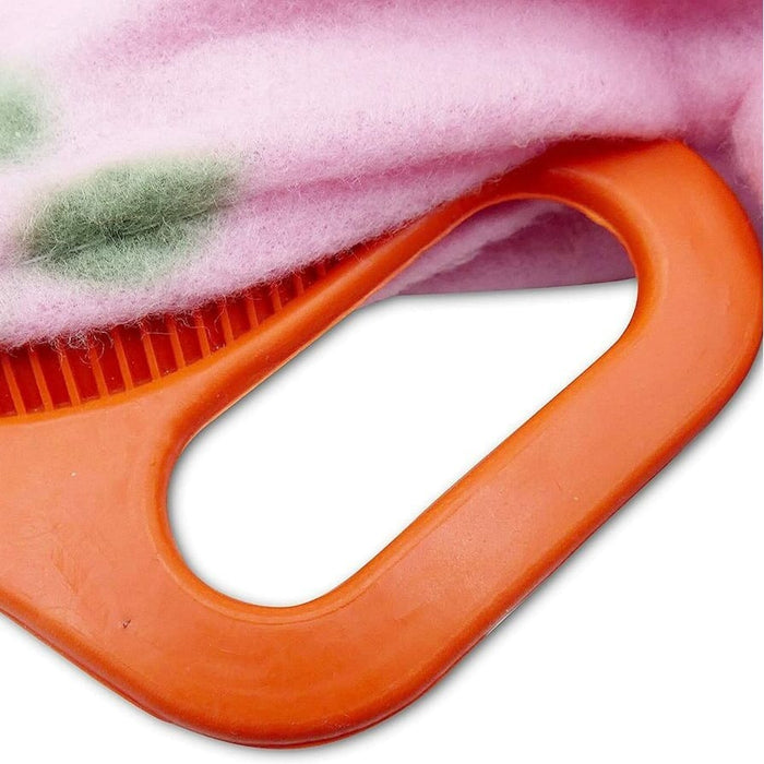 Close-up of a feature of 2 Litre Hot Water Bottle with Handle.