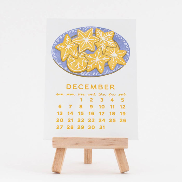 2026 Sweet Treats Letterpress Desk Calendar