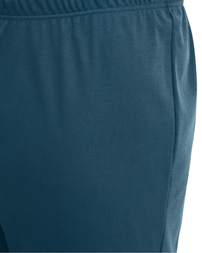 Calida 46487 #559 Deep Petrol Relax Comfy Men's 100% Cotton Pajamas Set with Cuff Myselflingerie.com