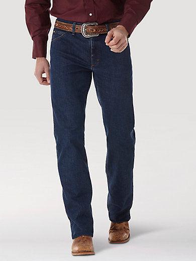 Wrangler midnight rinse Cowboy Cut jean, second main product view of the denim