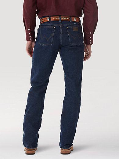Wrangler 47 Cowboy Cut jean in midnight rinse, further view, big and tall sizing