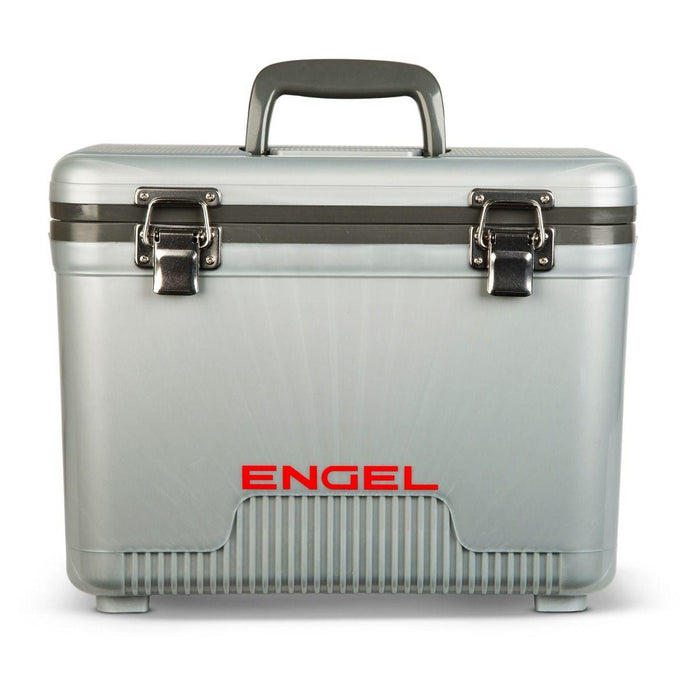 Engel 7.5 quart drybox cooler in silver
