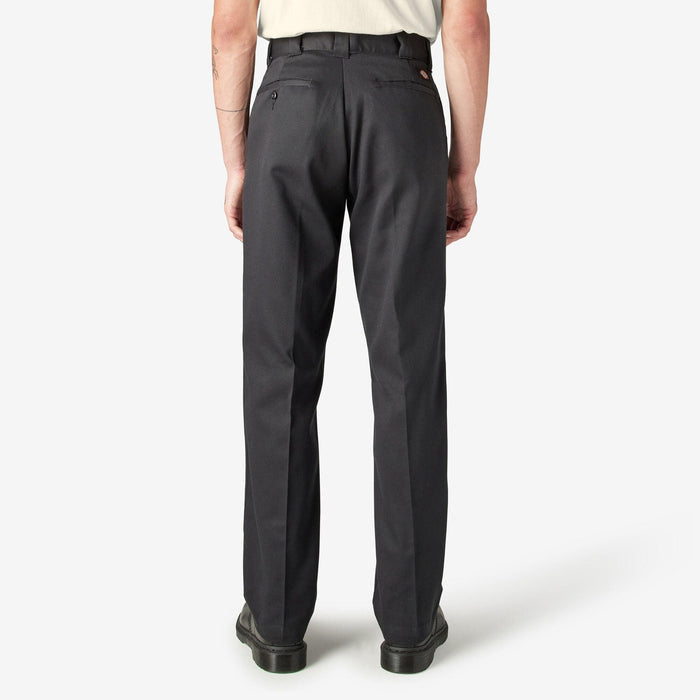 Back view of the Dickies 874 FLEX work pant in black showing the back pockets