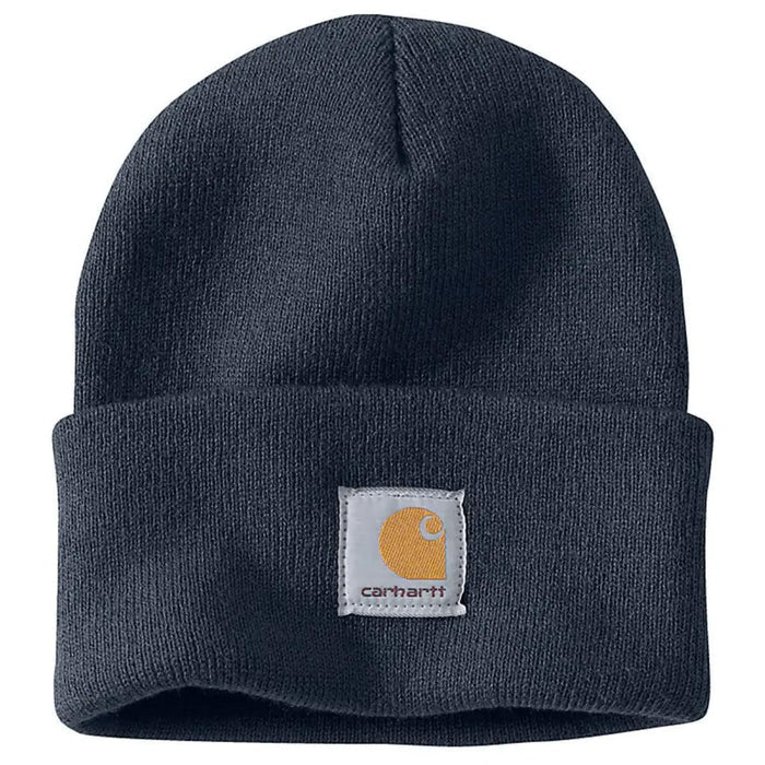 Carhartt A18 knit cuffed beanie in navy acrylic knit