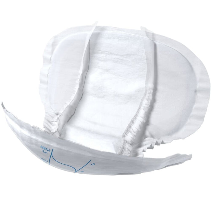 Close-up of a feature of Abena San Premium Incontinence Pads.