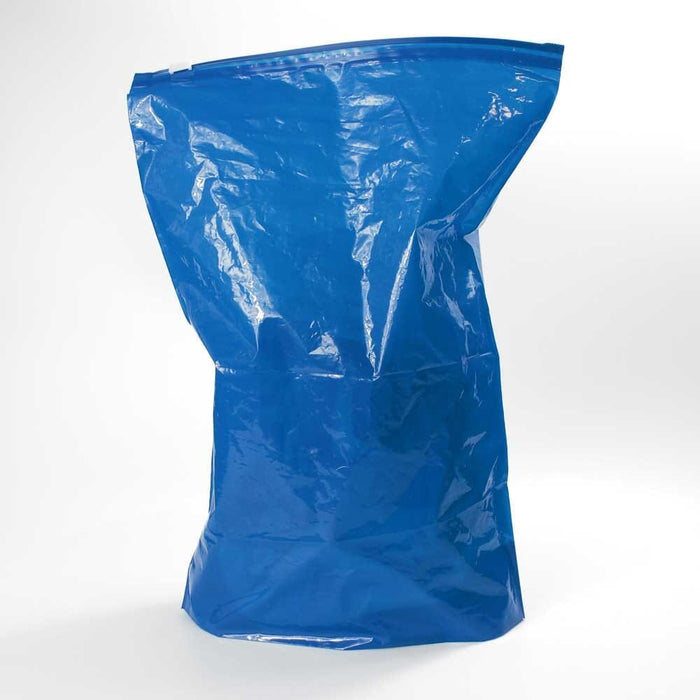 Abri-Bag Disposable Zip Lock Bags being carried by hand or over a shoulder, illustrating its lightweight design.