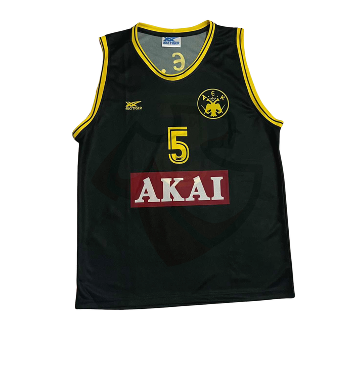 AEK Athens Basketball Shirt 1990-1991 Away - Retro Jerseys, φανέλα Μπάσκετ ΑΕΚ