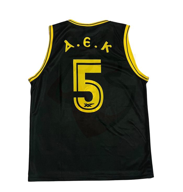 AEK Athens Basketball Shirt 1990-1991 Away - Retro Jerseys, φανέλα Μπάσκετ ΑΕΚ