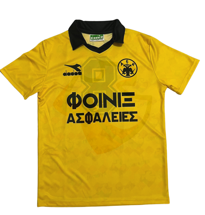 AEK Athens Shirt 1990-1991 Home - Retro Jerseys, φανέλα αεκ