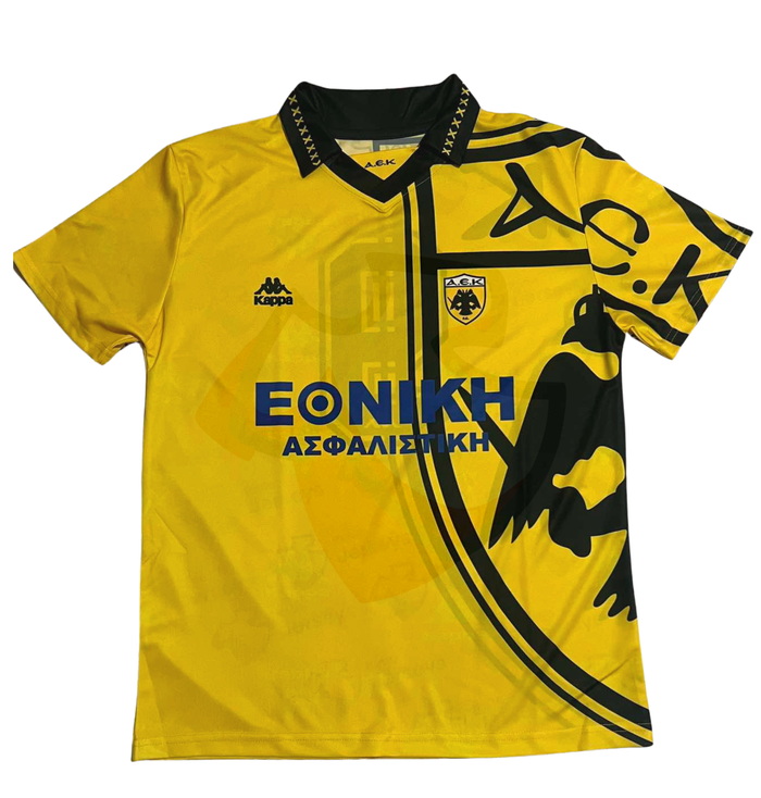 AEK Athens Shirt 1995-1996 Home - Retro Jerseys, φανέλα αεκ