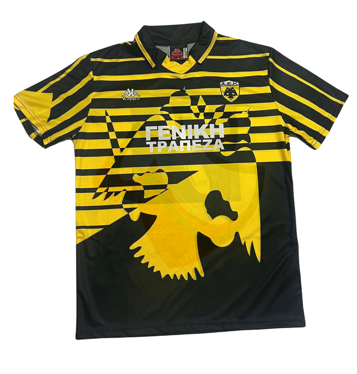 AEK Athens Shirt 1996-1997 Home - Retro Jerseys, φανέλα αεκ