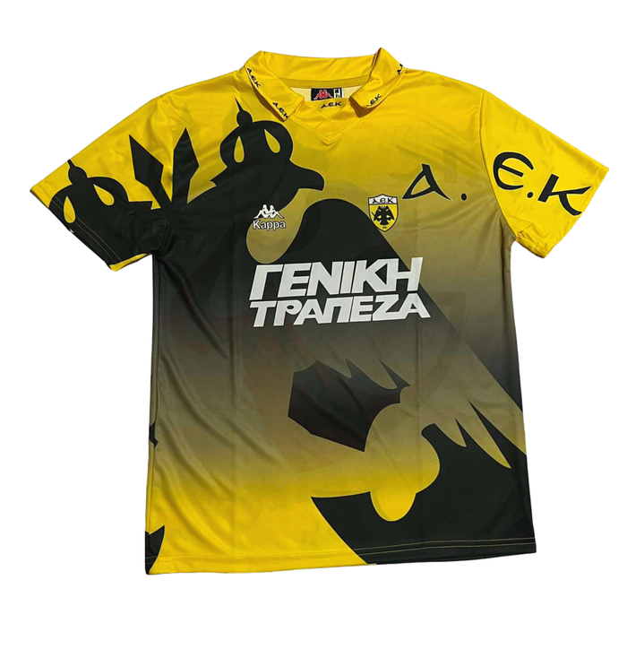 AEK Athens Shirt 1996-1997 Home - Retro Jerseys, φανέλα αεκ