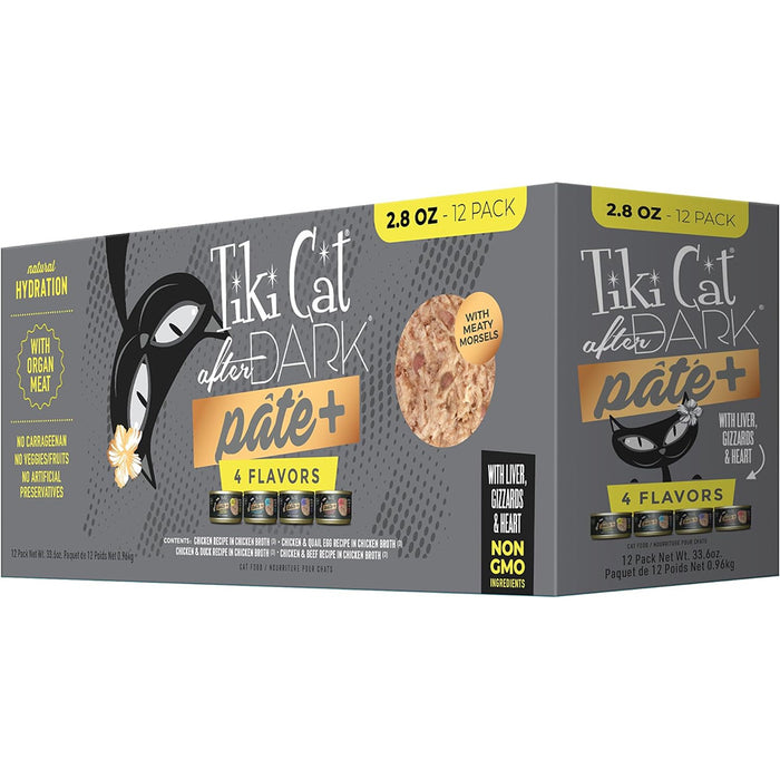 After Dark Pate+ Variety Pack Grain-Free Canned Food 2.8oz - 12 Pack