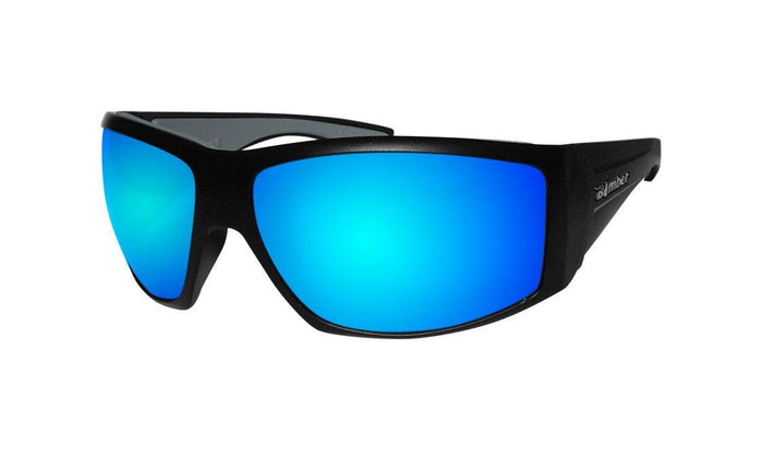 Bomber Ahi Bomb ANSI Z87+ safety sunglasses with ice blue mirror lens