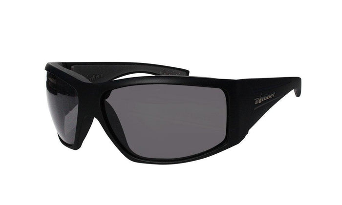 Bomber Ahi Bomb ANSI Z87+ safety sunglasses with smoke lens and floating frame