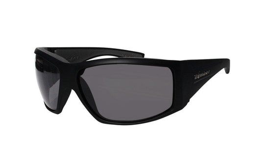 Bomber Ahi Bomb ANSI Z87+ safety sunglasses with smoke lens and floating frame