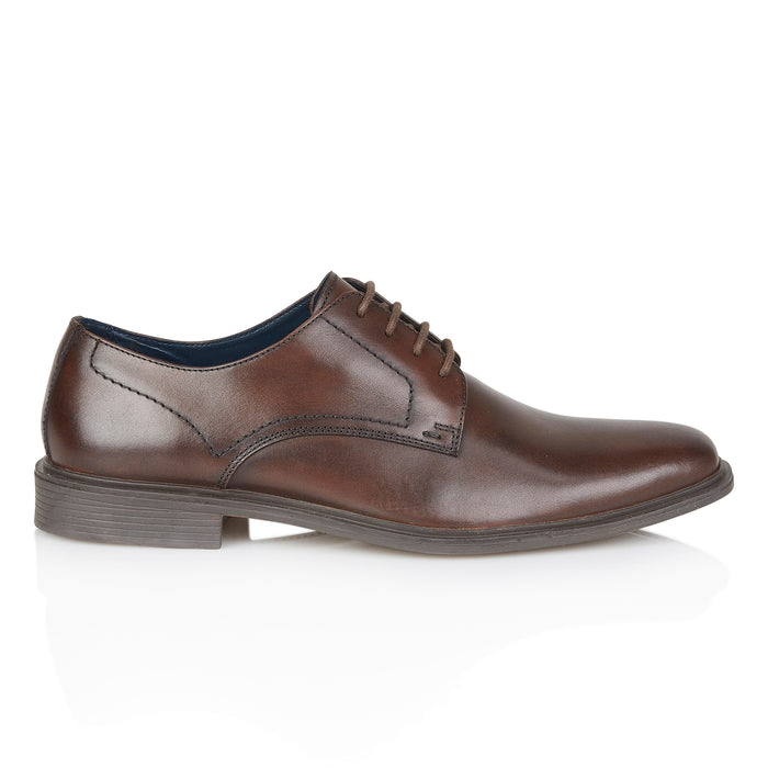 Albury Leather Derby Shoes - Brown