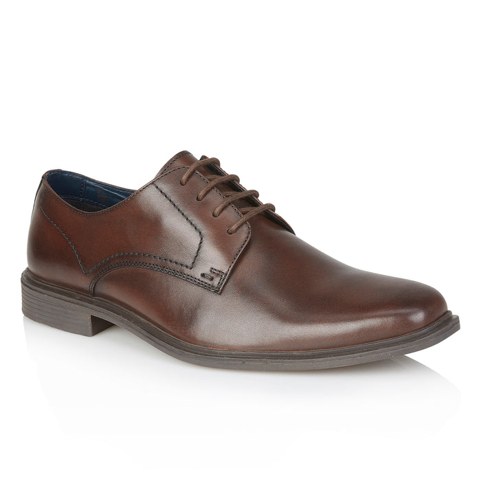 Albury Leather Derby Shoes - Brown