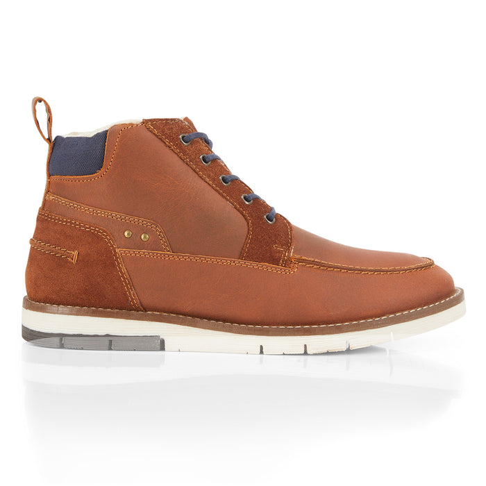 Algate Leather Lace up Boots - Tan