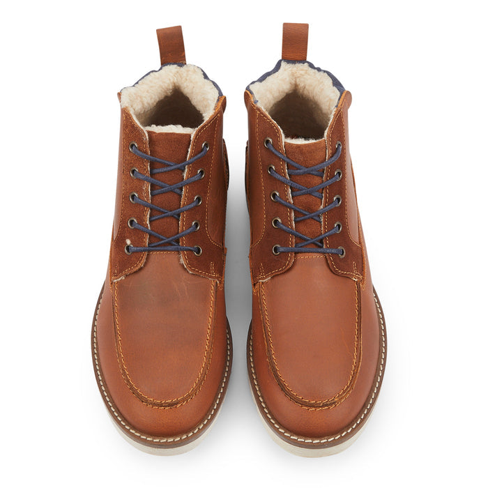 Algate Leather Lace up Boots - Tan