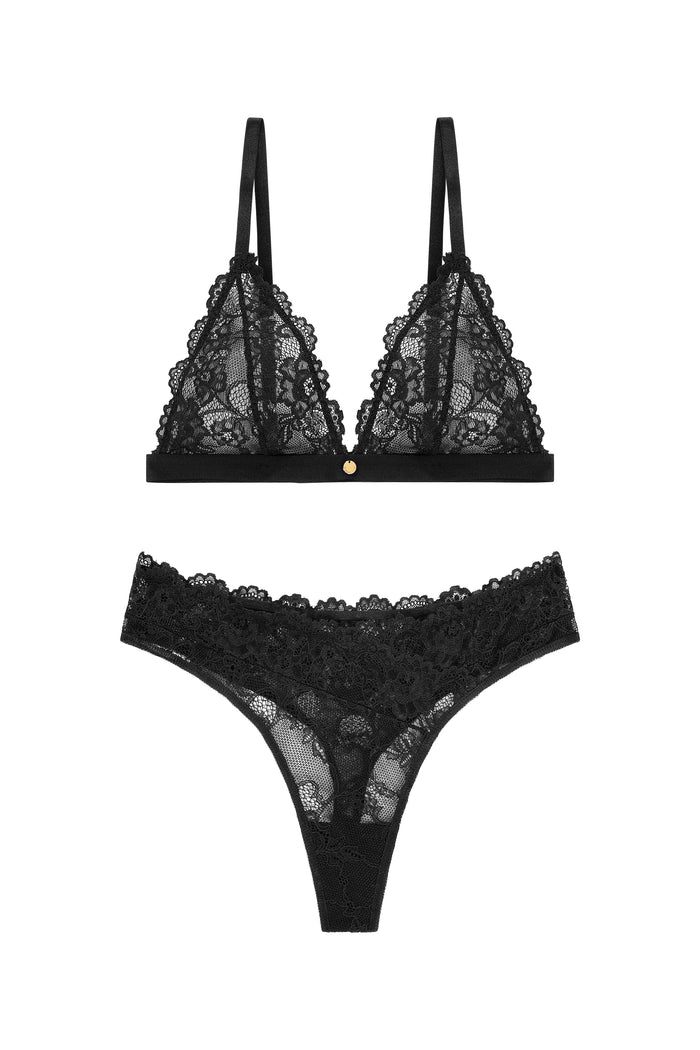 lingerie set zwart