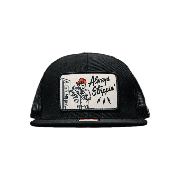 Trade Money Always Strippin meshback trucker hat in black