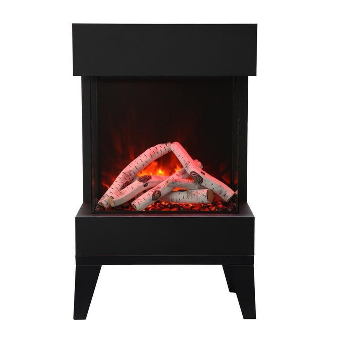 Amantii Base Legs for Cube Electric Fireplace - lifestyle view