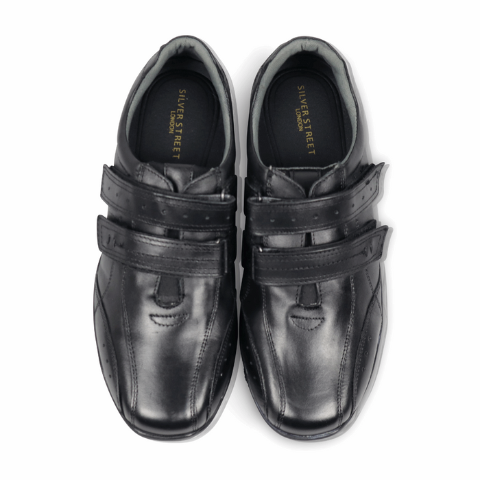 Ambrose Leather Trainers - Black