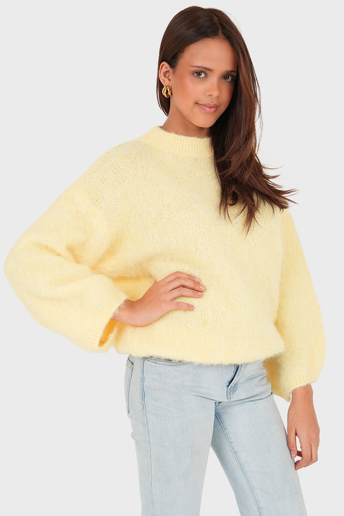 "Ame" sweater light yellow