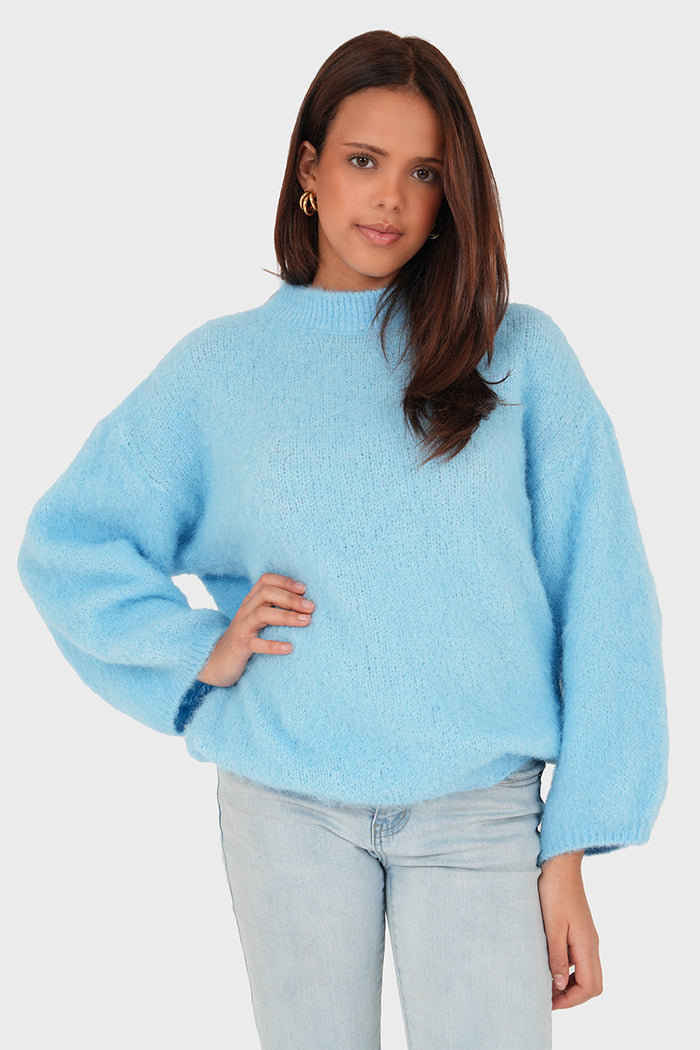 "Ame" sweater sky blue