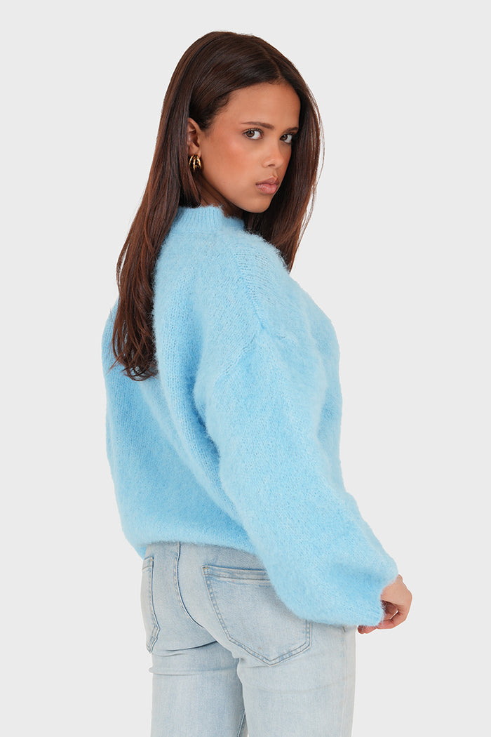 "Ame" sweater sky blue