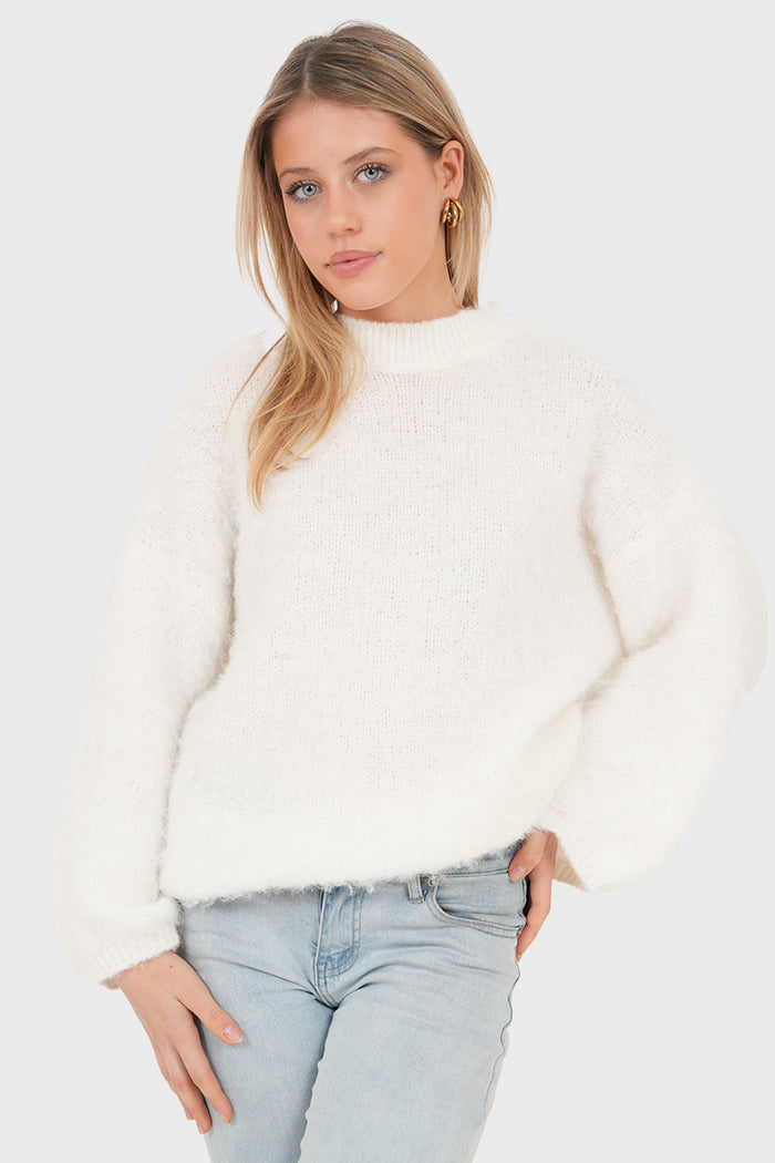 "Ame" sweater white