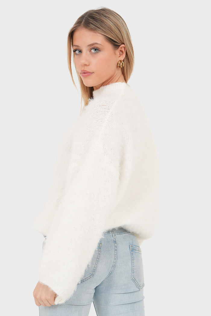 "Ame" sweater white