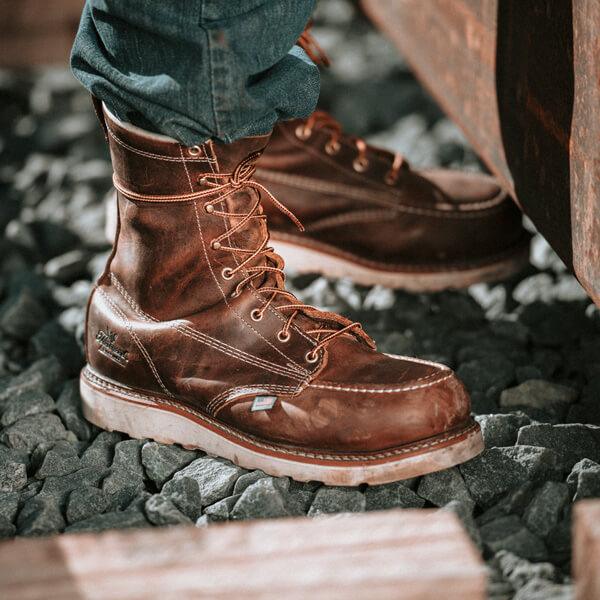 Thorogood American Heritage 8-inch Crazyhorse moc toe work boot, additional product view
