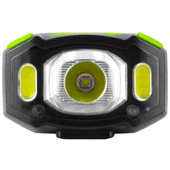 Lift Safety ArcLite universal headlamp in black, front view of the lamp body