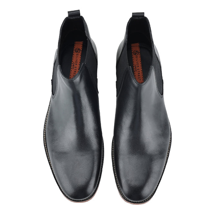 Argyll Leather Chelsea Boots - Black