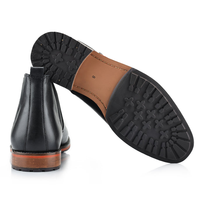 Argyll Leather Chelsea Boots - Black