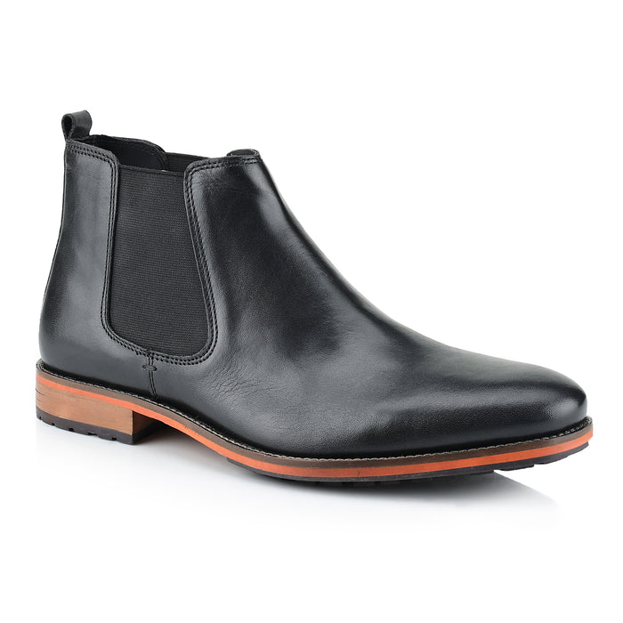 Argyll Leather Chelsea Boots - Black