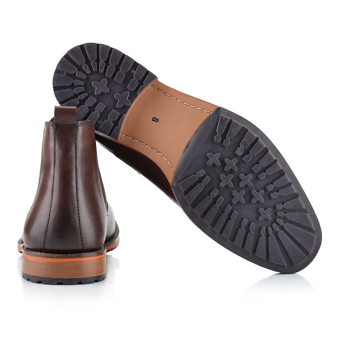 Argyll Leather Chelsea Boots - Brown