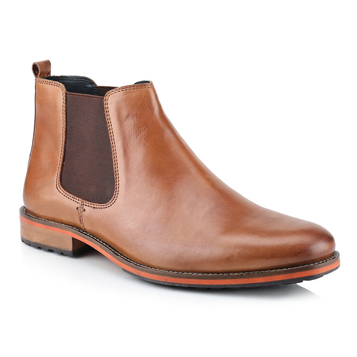 Argyll Leather Chelsea Boots - Tan