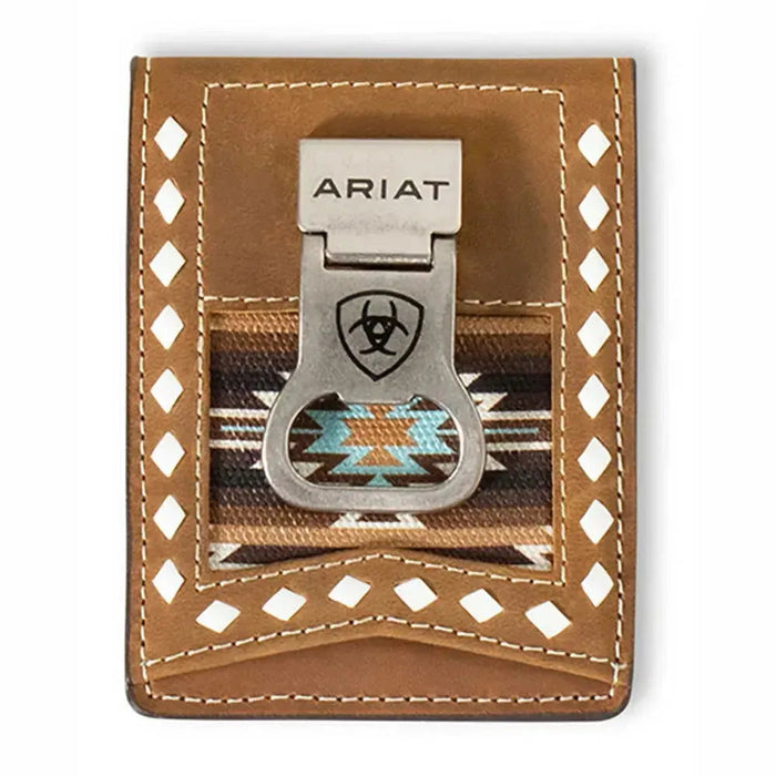 Ariat Diamond Lace Southwest (Brown) - Men's Money Clip - Hatcountry