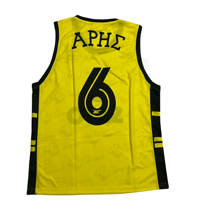 Aris Thessaloniki Basketball Shirt 1987-1988 Home - Retro Jerseys, Φανέλα μπάσκετ  Άρη