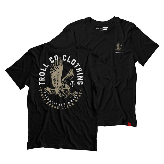 Troll Co. Arrival graphic tee in black