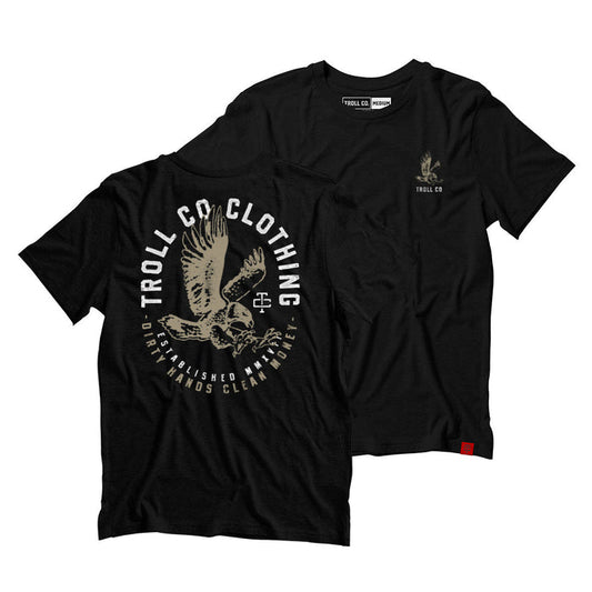 Troll Co. Arrival graphic tee in black