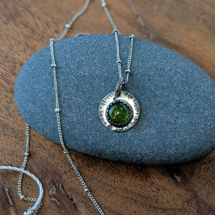 AS 65 Green Tourmaline Necklace