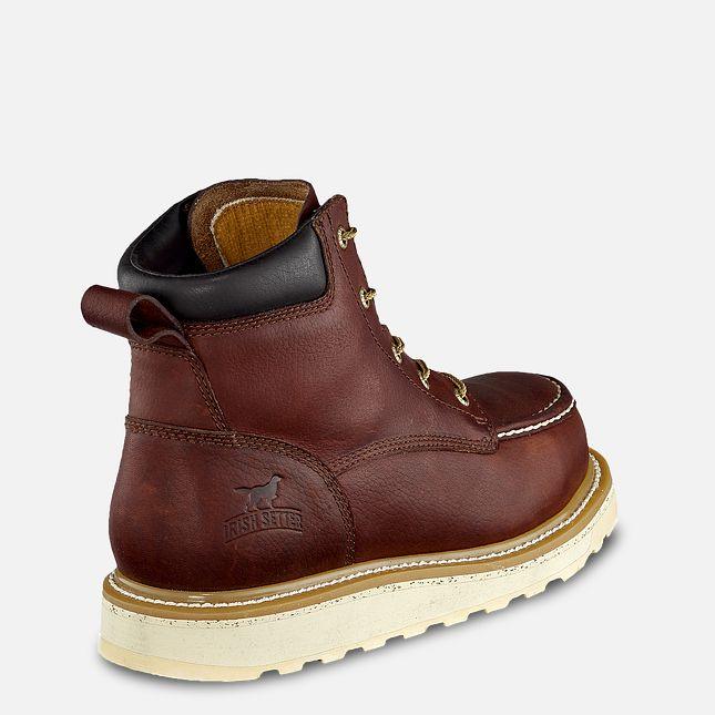 Irish Setter Ashby 6-inch moc toe work boot in full grain leather, alternate product view