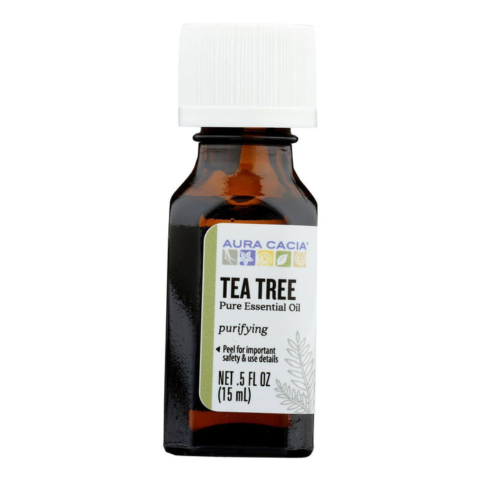 Aura Cacia Tea Tree Oil – 100% Pure, 0.5 fl oz