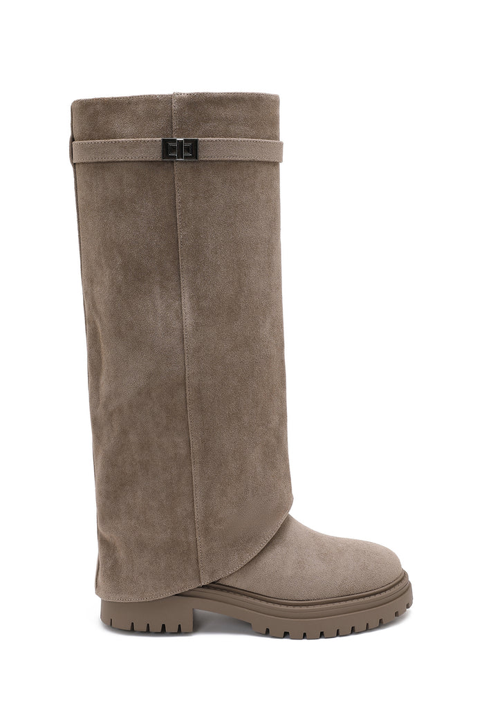 "Avery" boots taupe